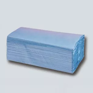 Niebieskie ręczniki ręczne C-Fold