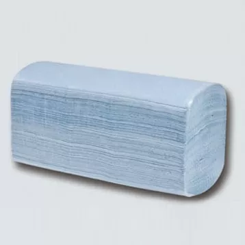 Niebieskie ręczniki ręczne Z-Fold