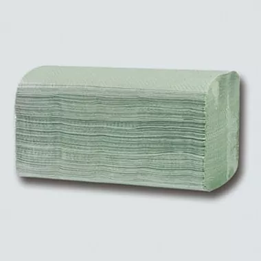 Zielone ręczniki ręczne Z-Fold